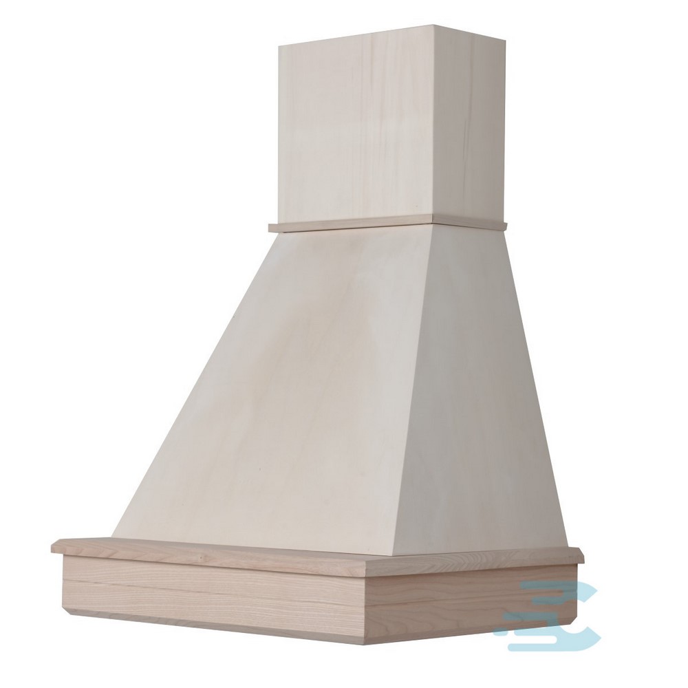 - Cappa classica STOCK 60 rustica legno frassino grezzo motore 218 mc/h